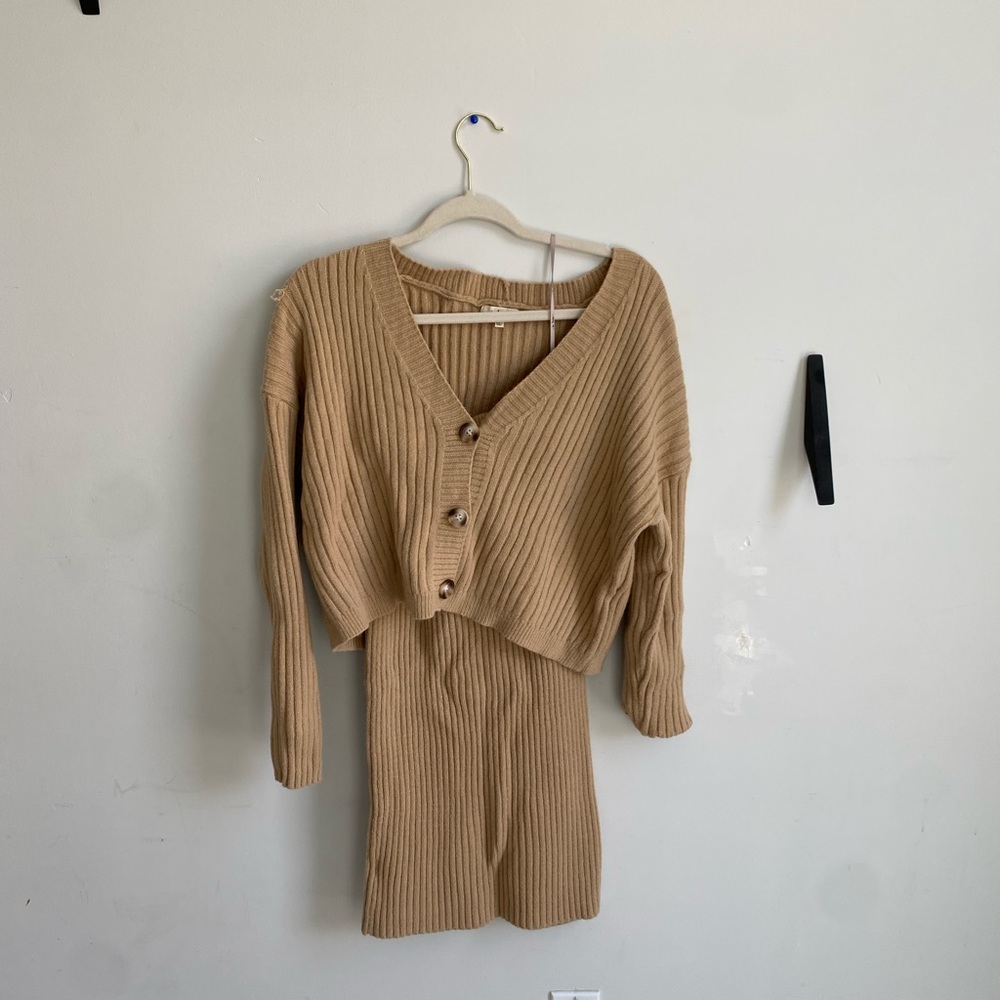 Sweater and midi skirt set